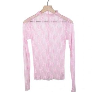 Free people lady luxe pink top